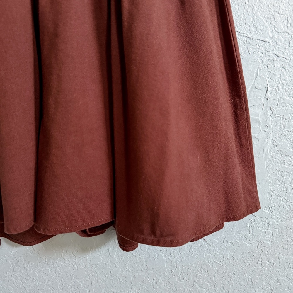 Francesca's Collections Rust Halter Mini Dress Romper - Picture 5 of 11